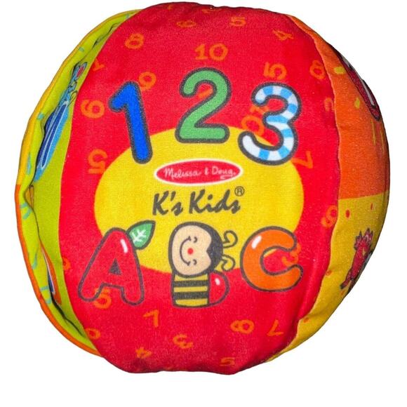 Melissa & Doug Talking Ball K Kid Education Learning Plush Soft Toy ABC Nursery - Picture 2 of 10